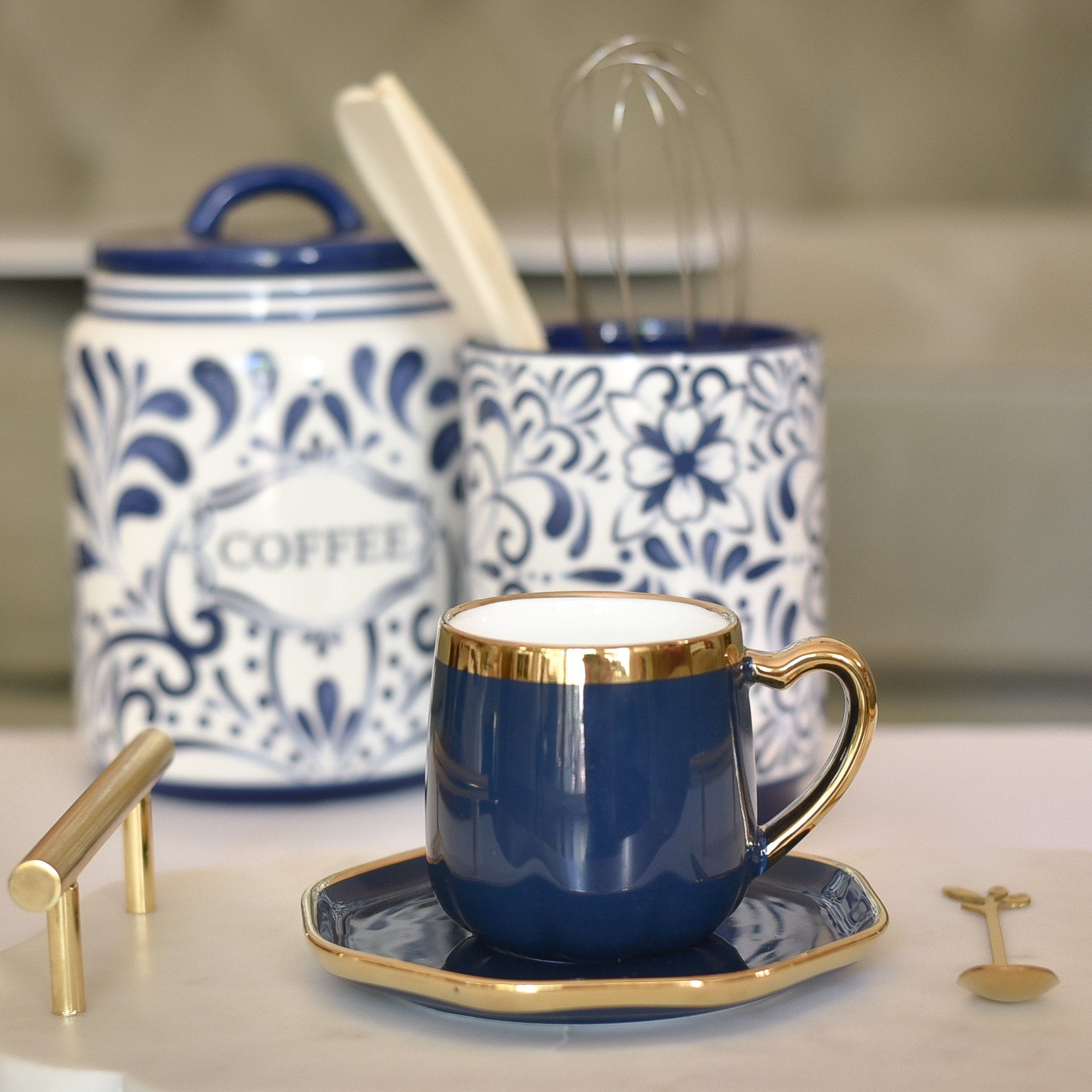 Handmade Coffee Mug Set - Sapphire