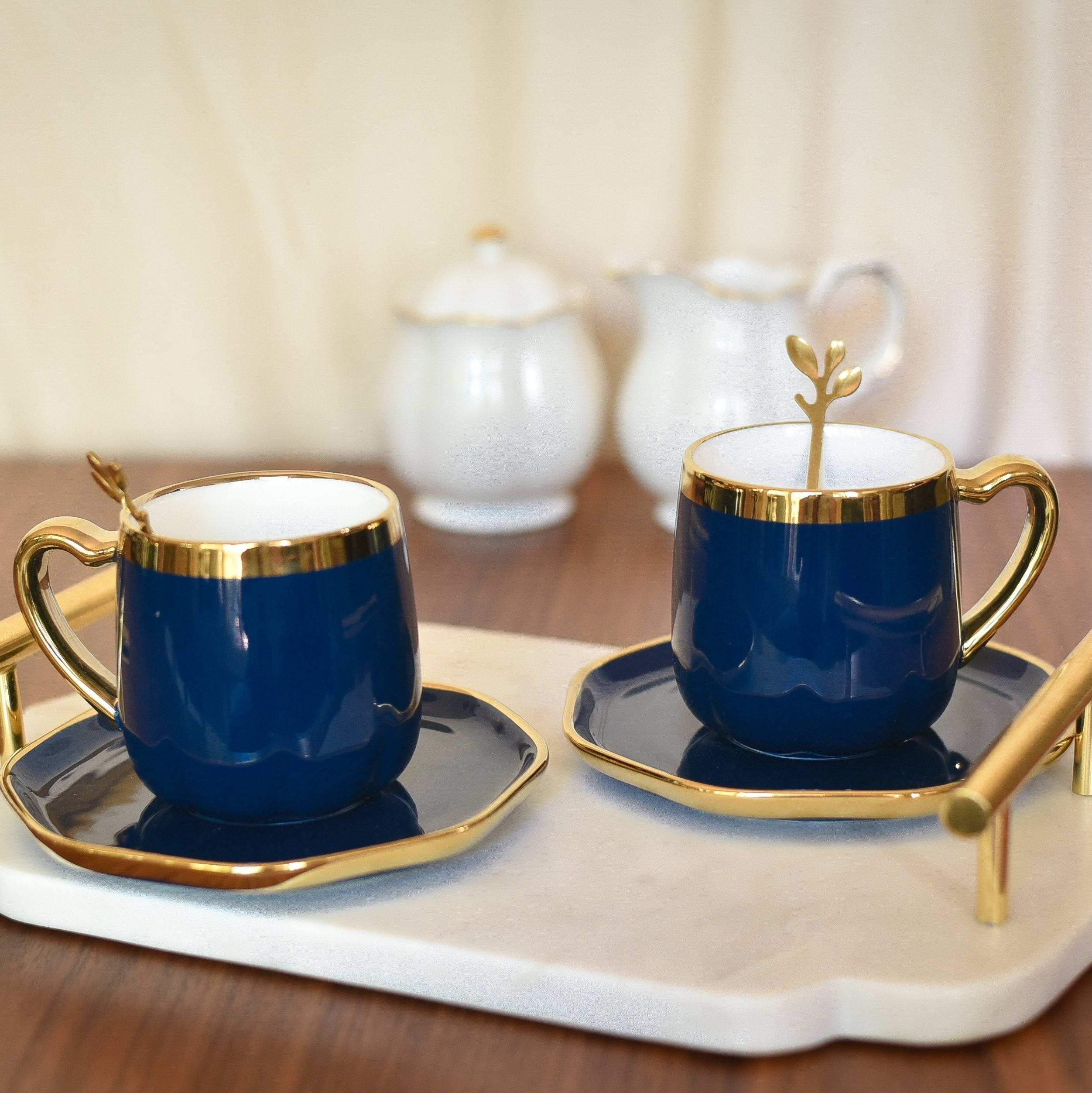 Handmade Coffee Mug Set - Sapphire