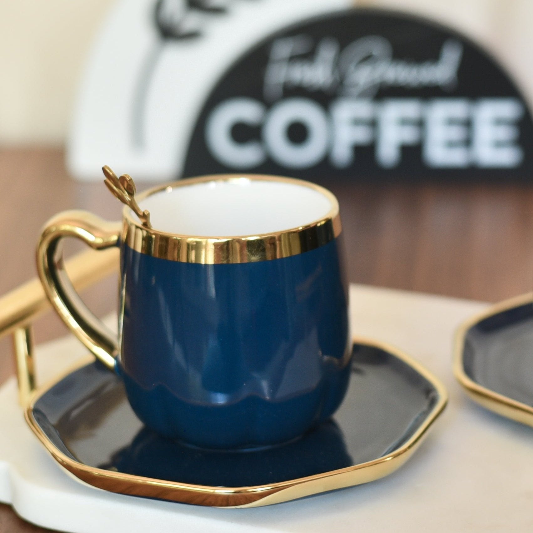 Handmade Coffee Mug Set - Sapphire