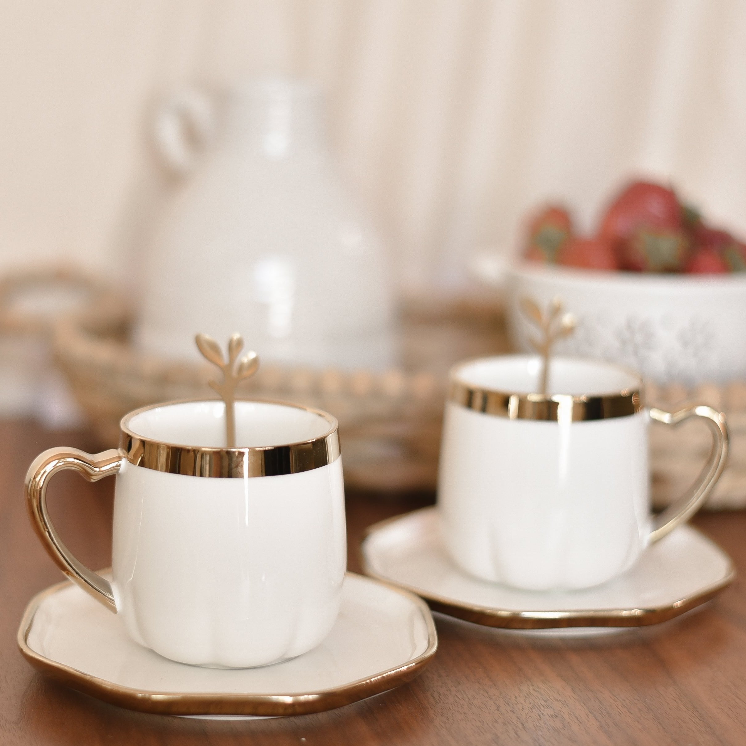 Handmade Coffee Mug Set - Pearl