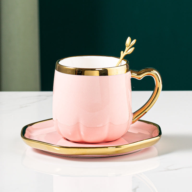 Handmade Coffee Mug Set - Rose Gold